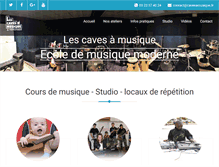 Tablet Screenshot of cavesamusique.fr